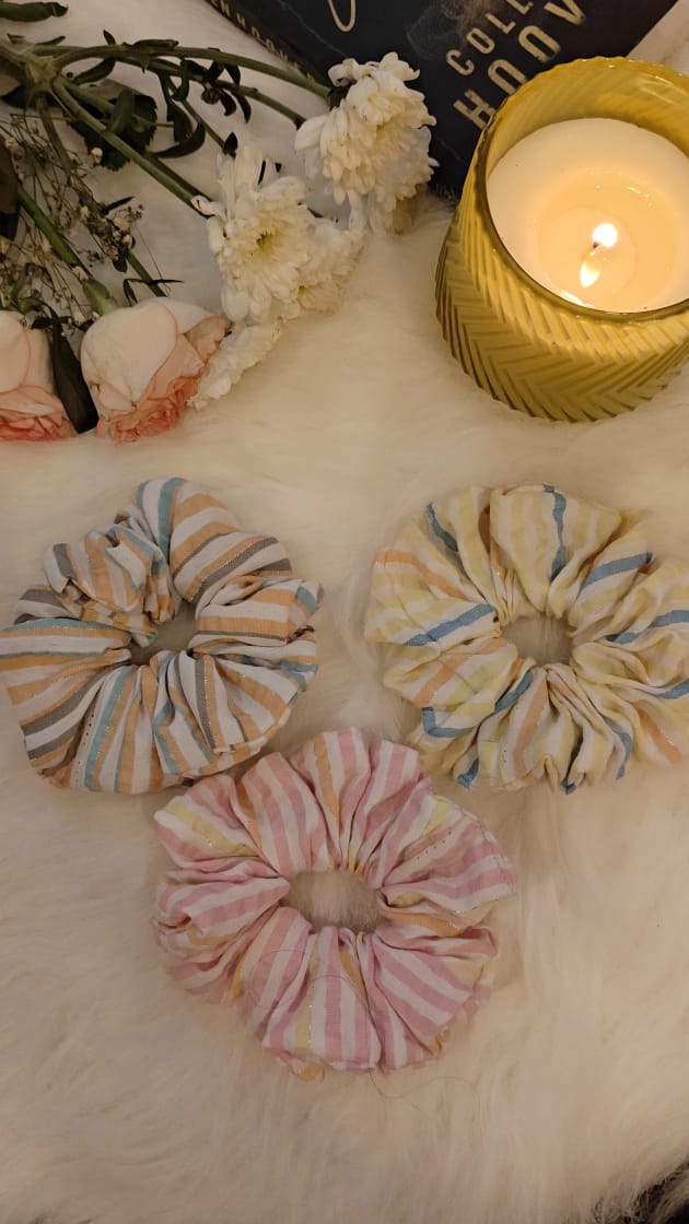 Gingham Scrunchies
